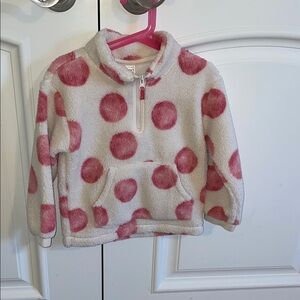 Carter's Pink and White Fleece Pullover